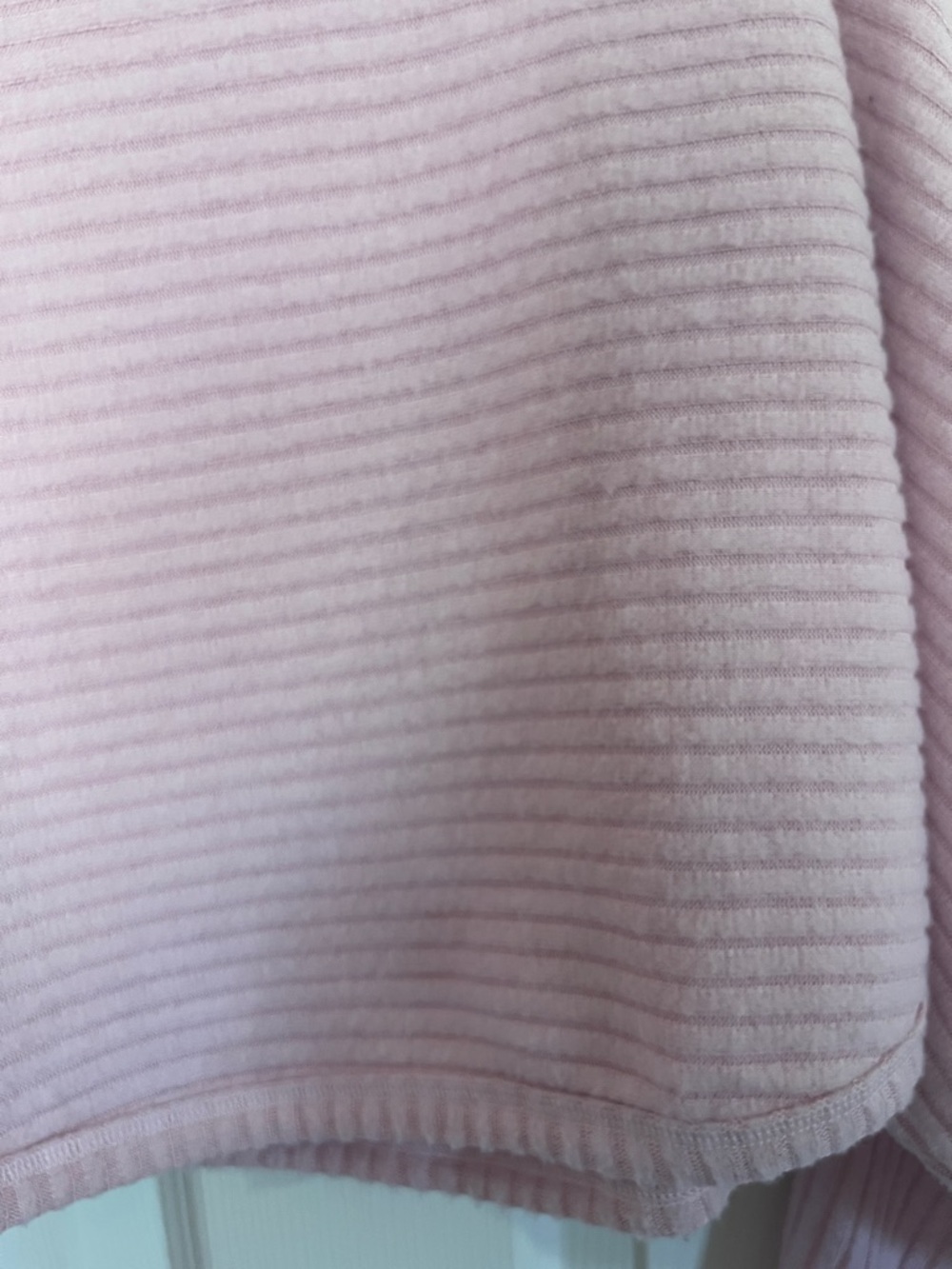 Pilcro Cozy Blush Ribbed High Neck Cropped Batwing Sweater - Picture 6 of 9